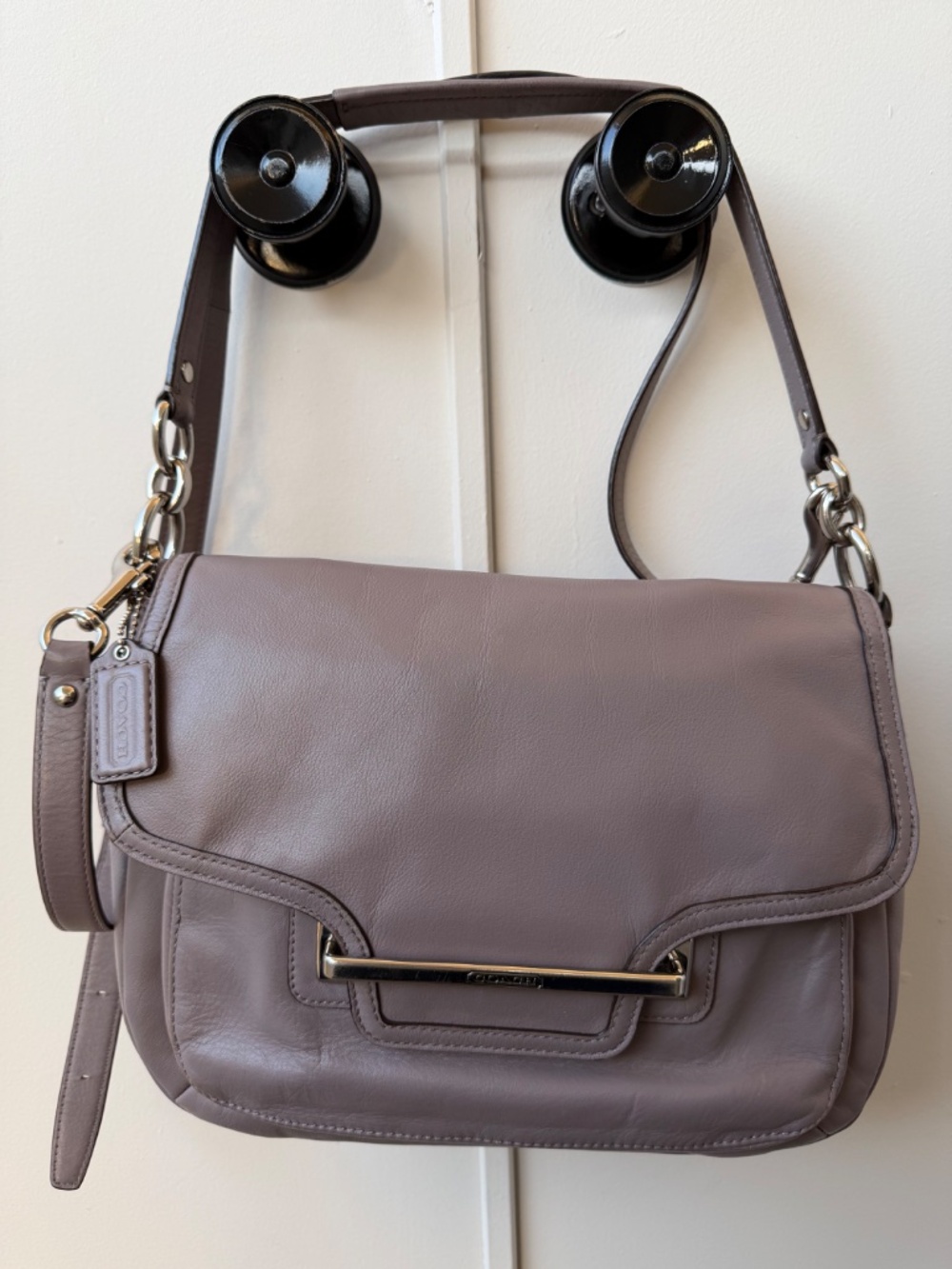 Coach Taylor Leather Flap Shoulder Bag Style F27481